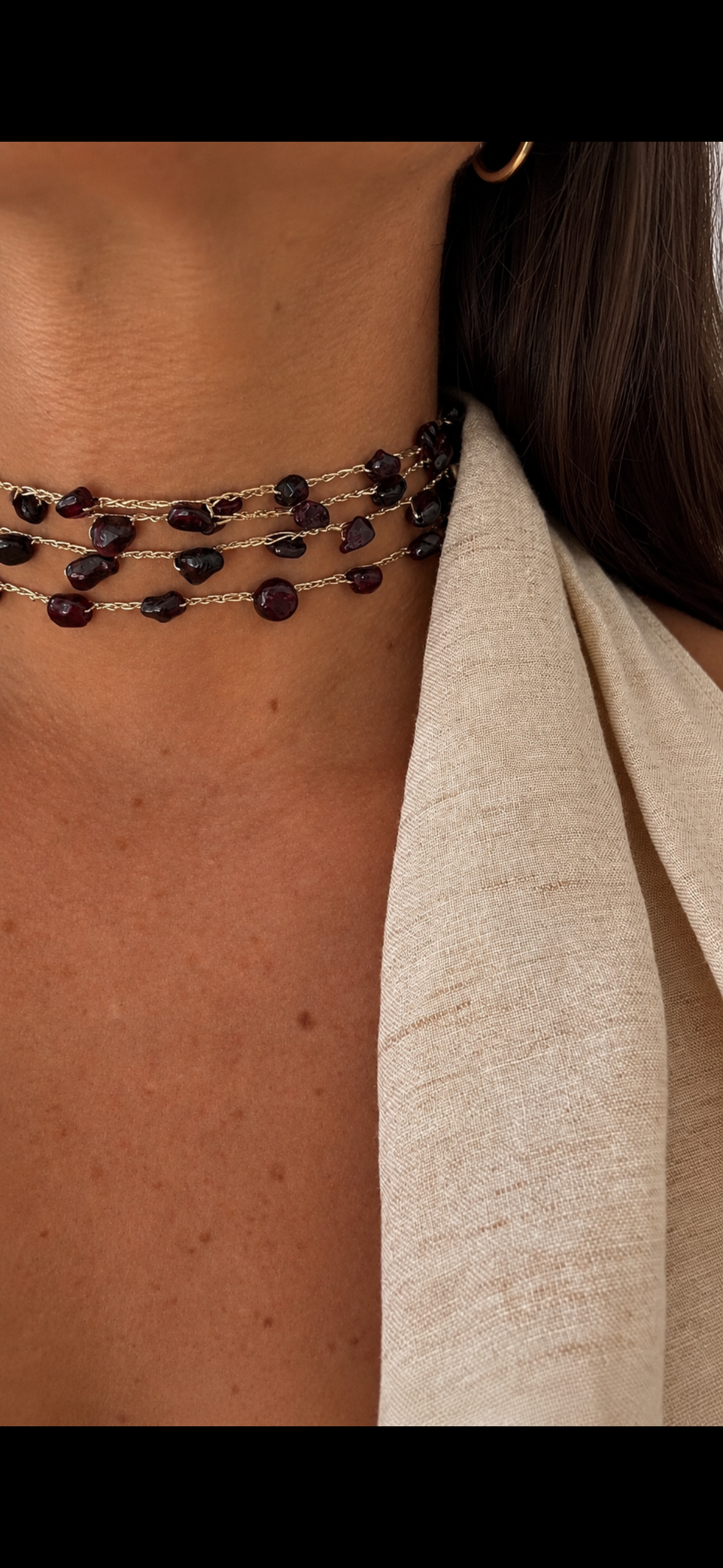Choker Bordeaux